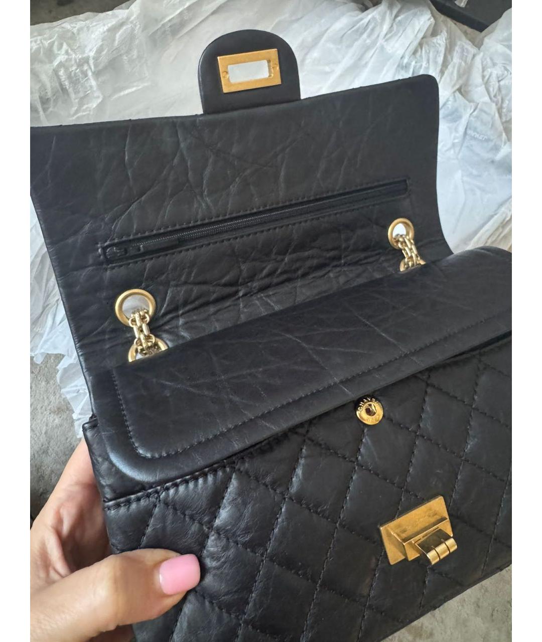 CHANEL Черная кожаная сумка через плечо, фото 2