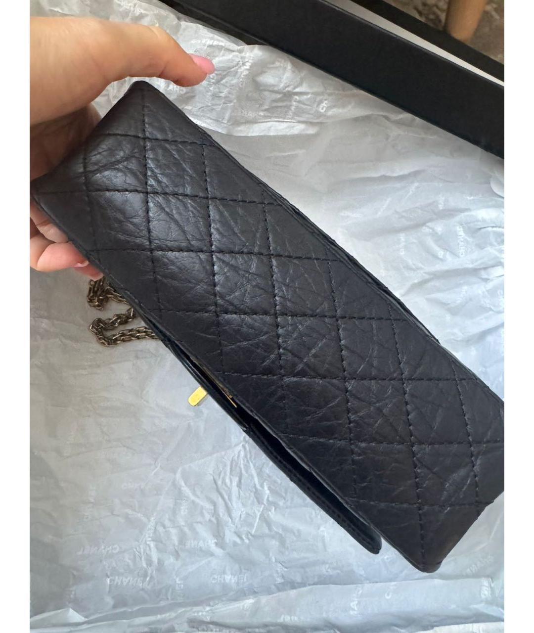 CHANEL Черная кожаная сумка через плечо, фото 4