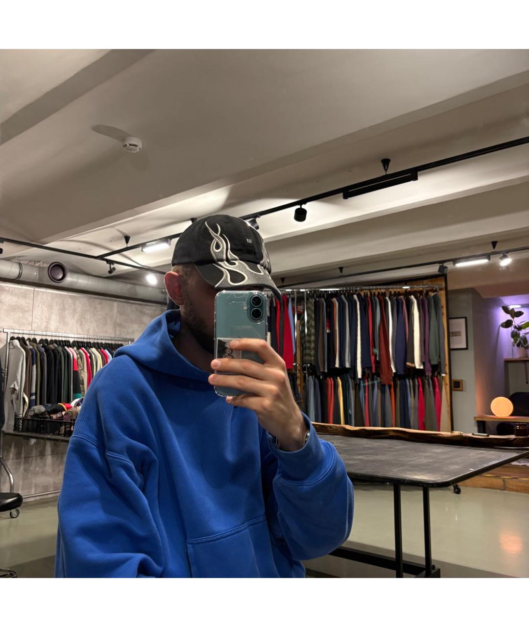 YEEZY Черная хлопковая кепка/бейсболка, фото 8