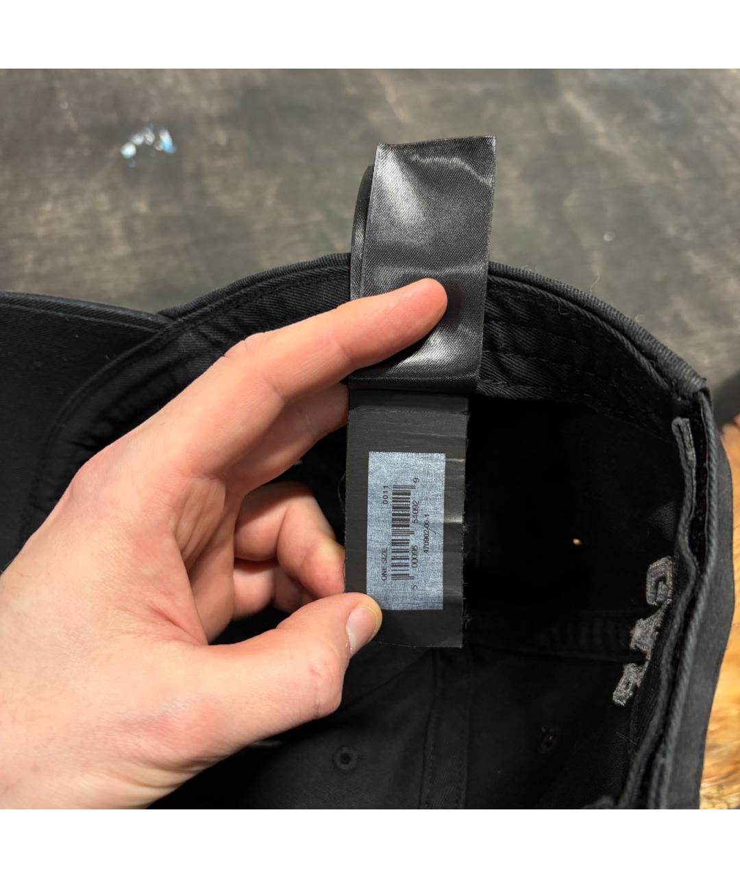 YEEZY Черная хлопковая кепка/бейсболка, фото 7