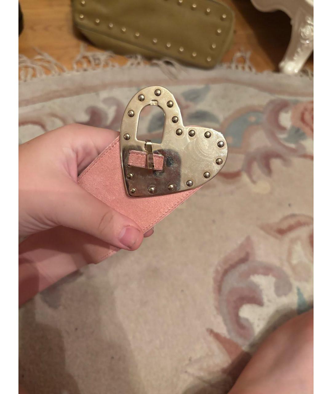 ESCADA Розовый замшевый ремень, фото 2