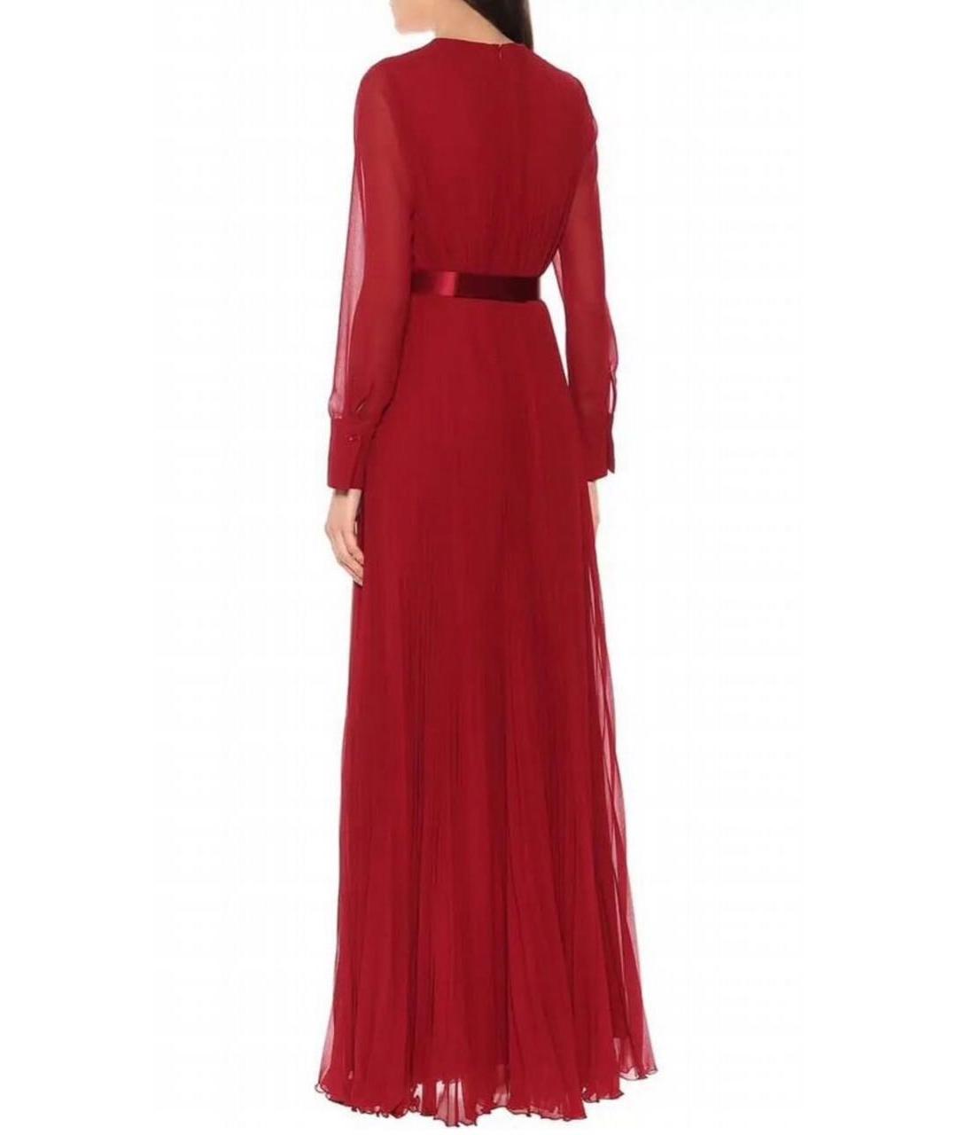 MAX MARA Красное полиэстеровое вечернее платье, фото 2