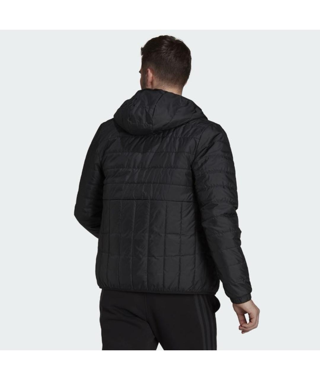 ADIDAS Черная полиэстеровая куртка, фото 5