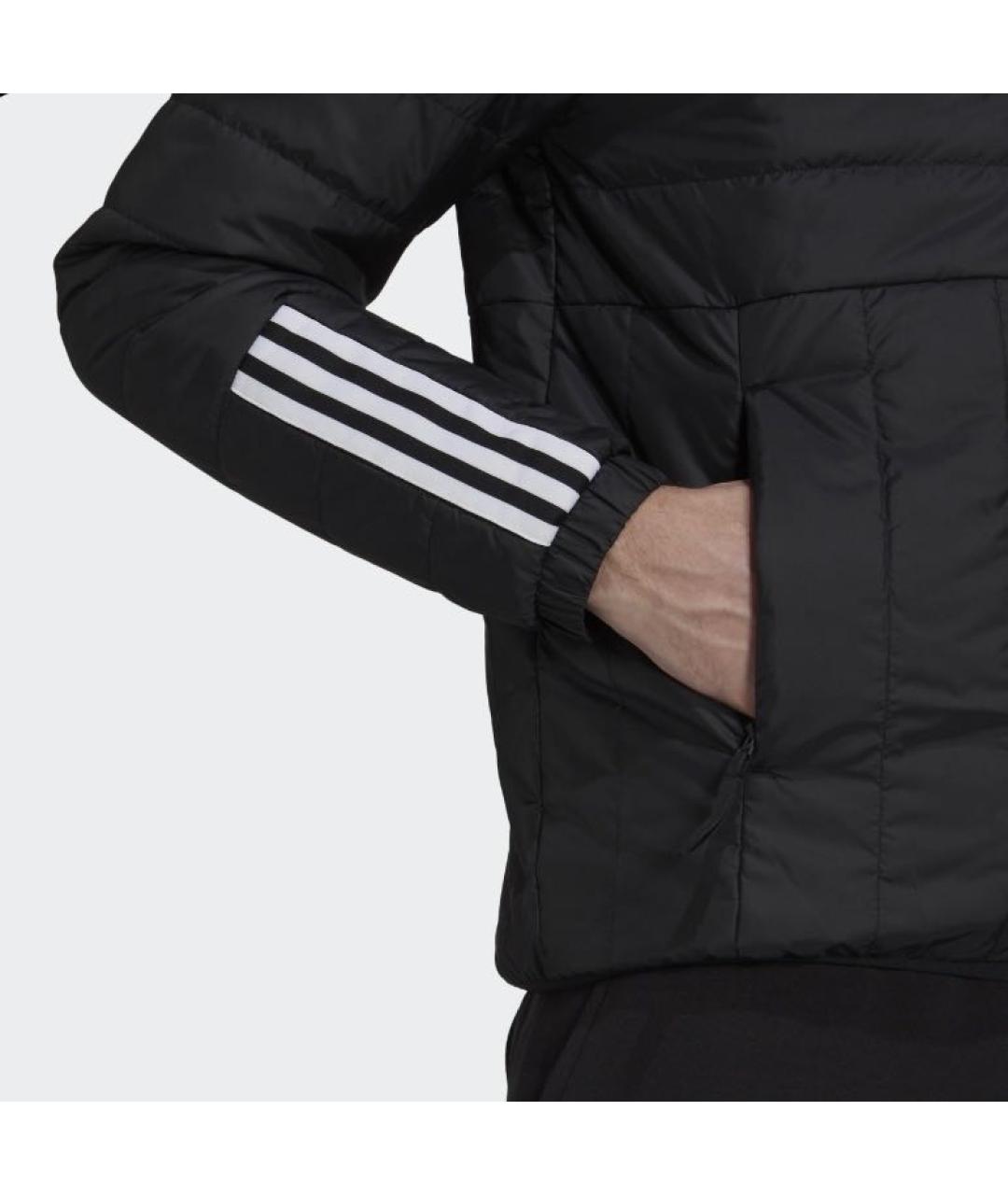 ADIDAS Черная полиэстеровая куртка, фото 6