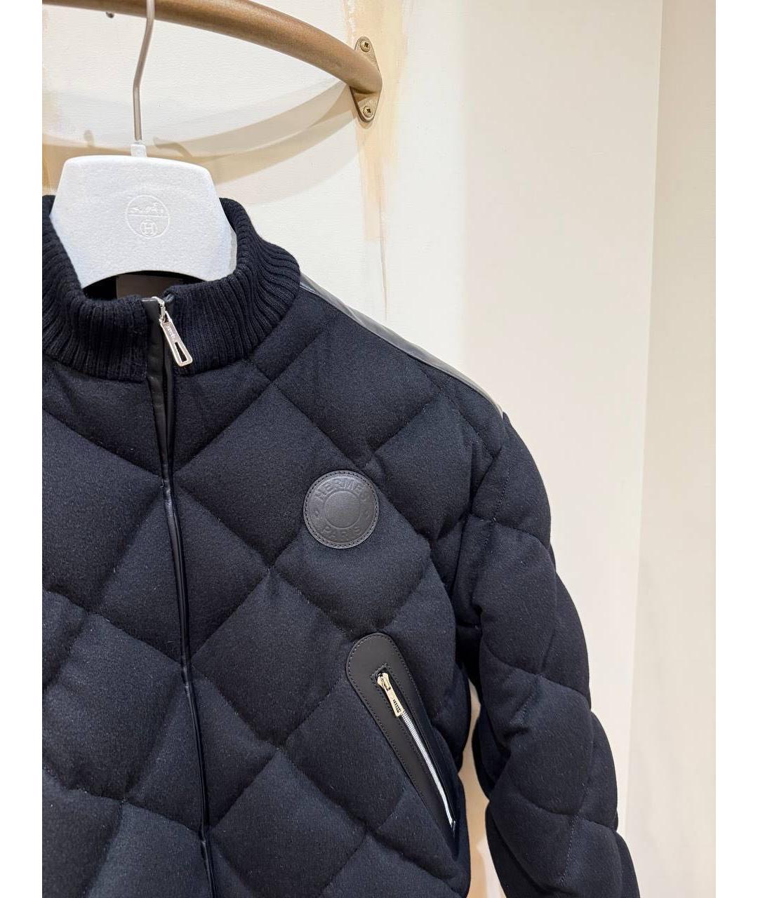 HERMES Черная кашемировая куртка, фото 2