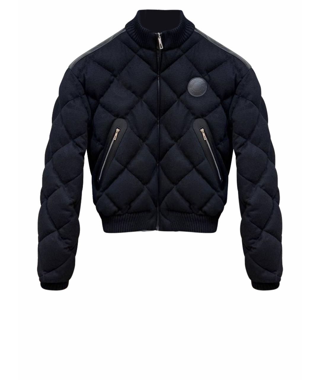 HERMES Черная кашемировая куртка, фото 1