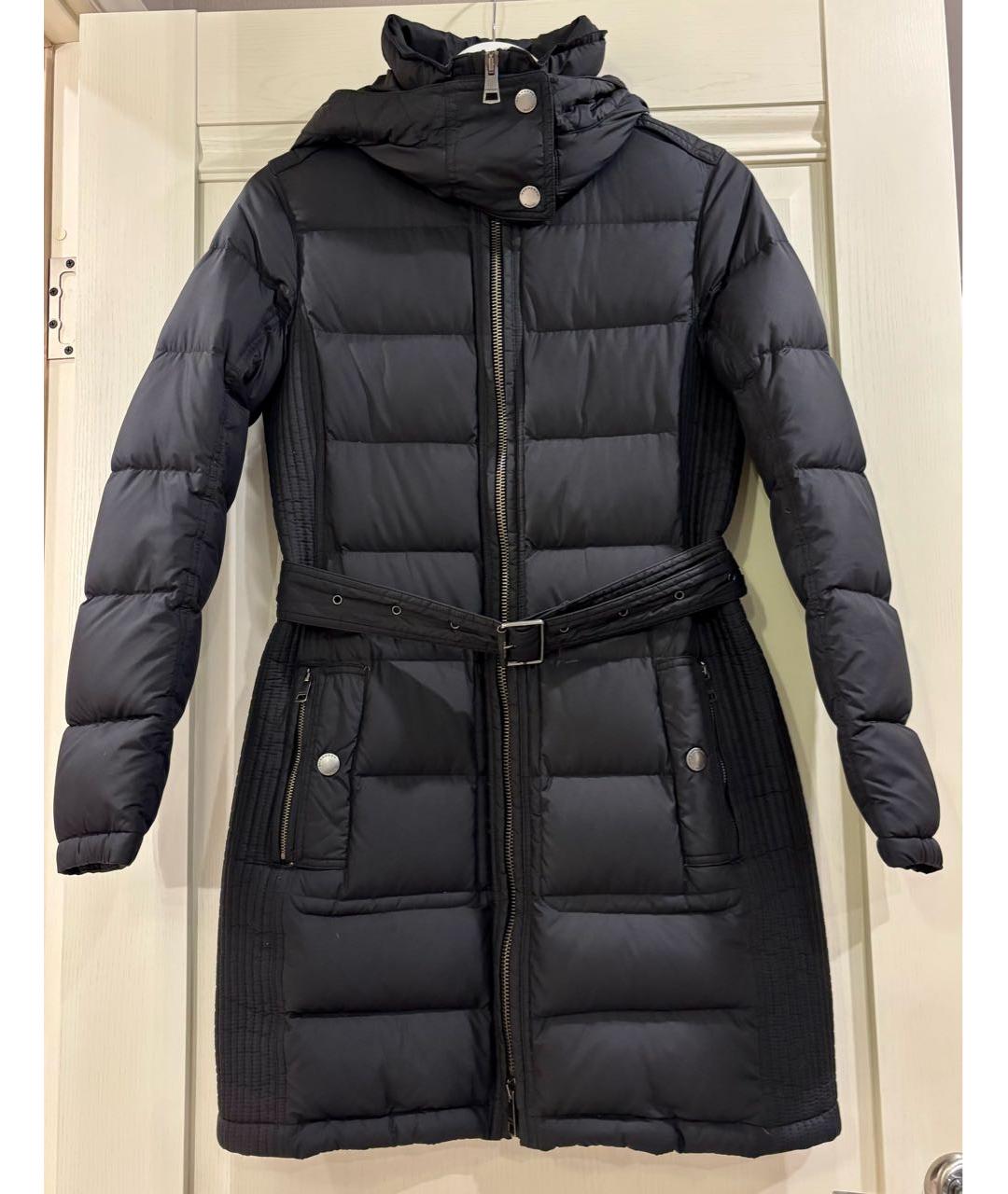 BURBERRY Черный полиэстеровый пуховик, фото 8