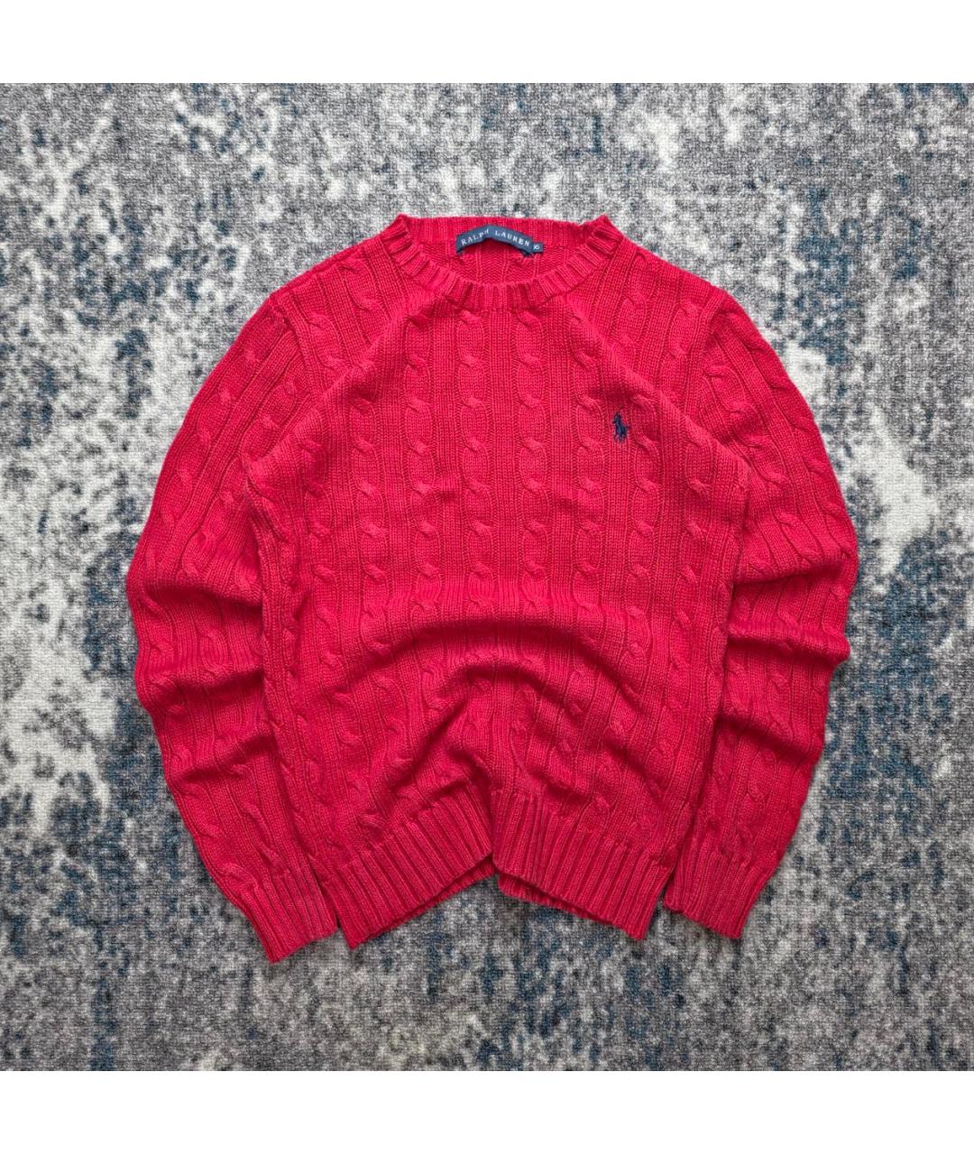 POLO RALPH LAUREN Красный хлопковый джемпер / свитер, фото 4