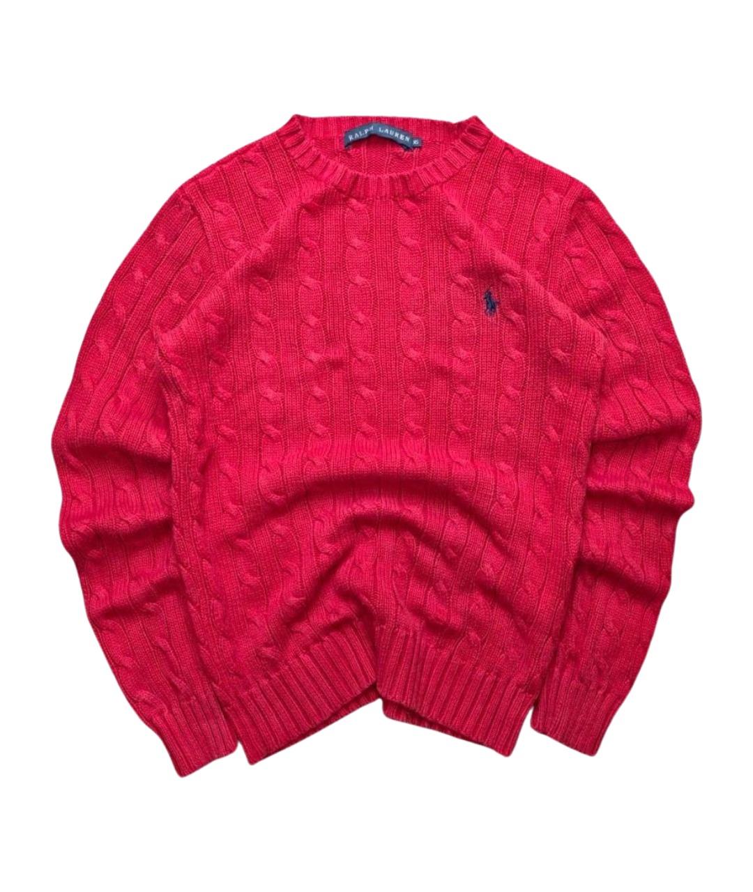 POLO RALPH LAUREN Красный хлопковый джемпер / свитер, фото 1
