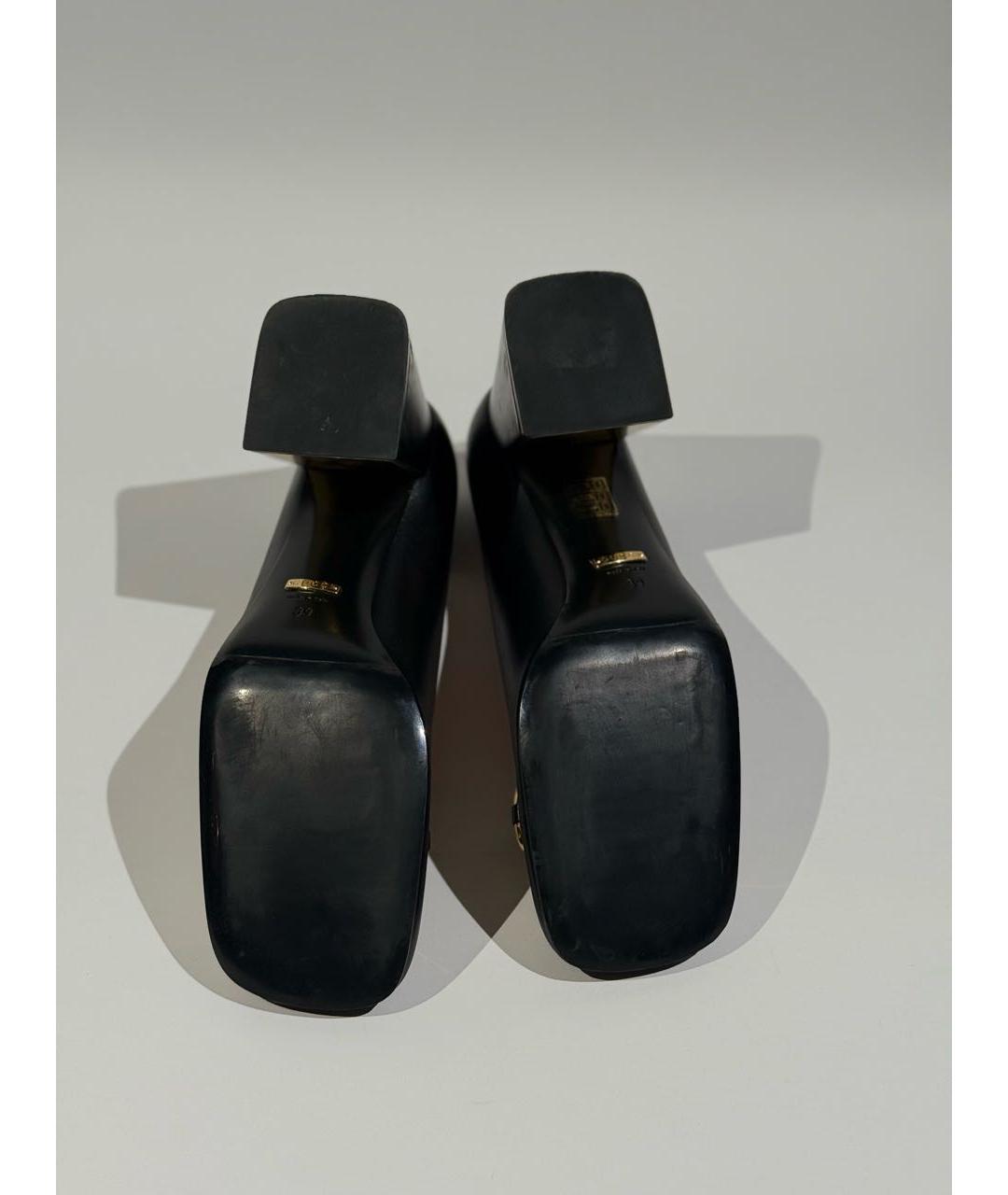 GUCCI Черные кожаные туфли, фото 8