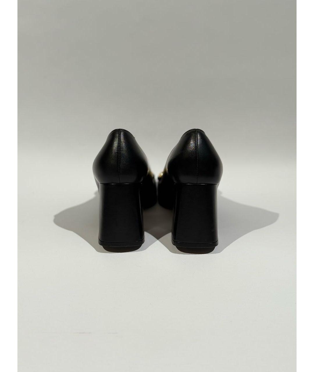 GUCCI Черные кожаные туфли, фото 4