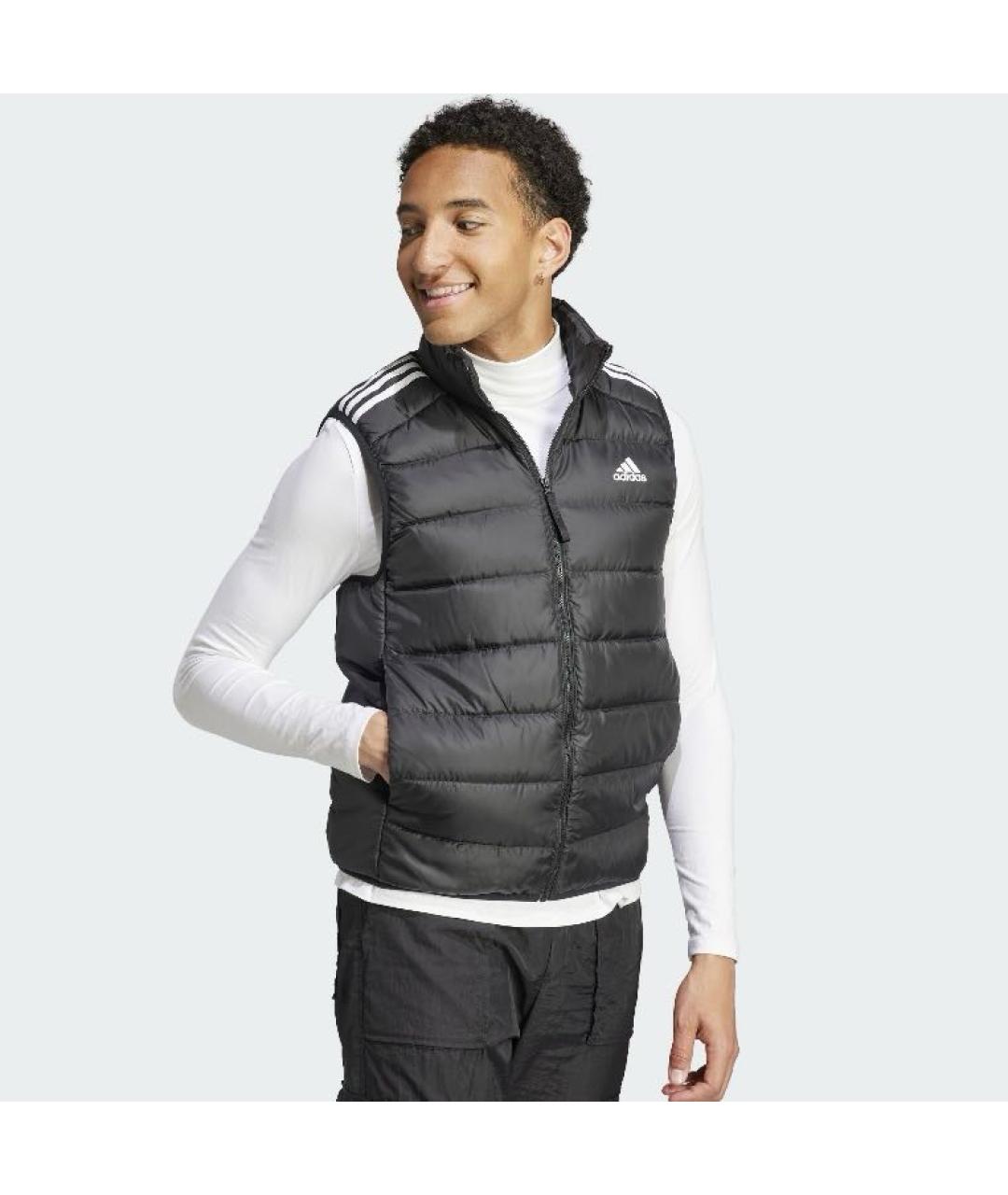 ADIDAS Черный полиэстеровый жилет, фото 4
