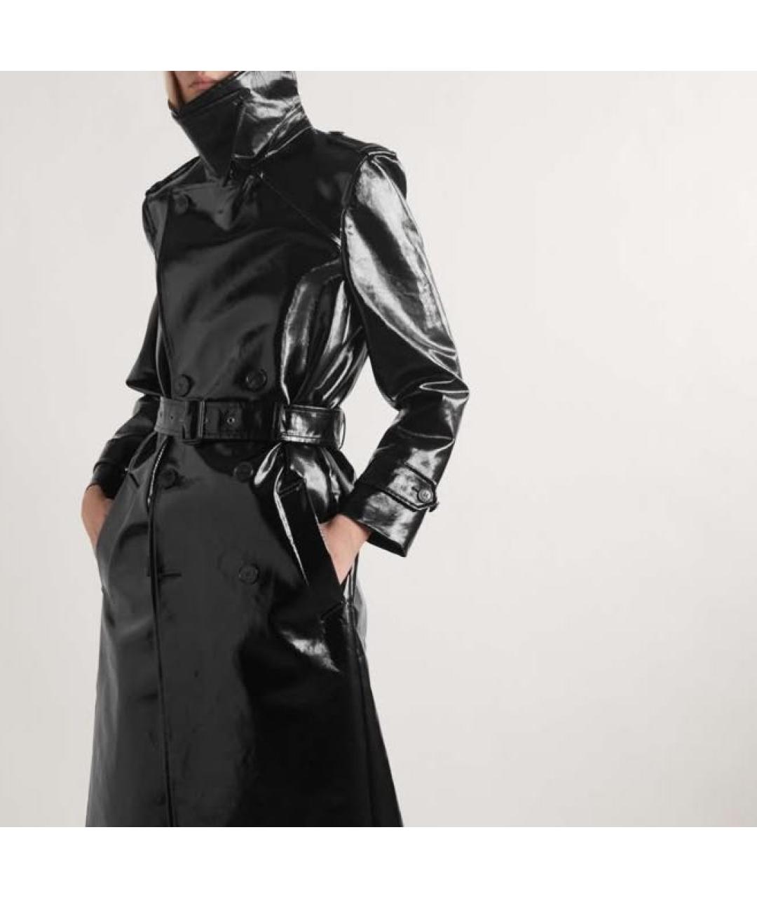 SAINT LAURENT Черный тренч/плащ, фото 5