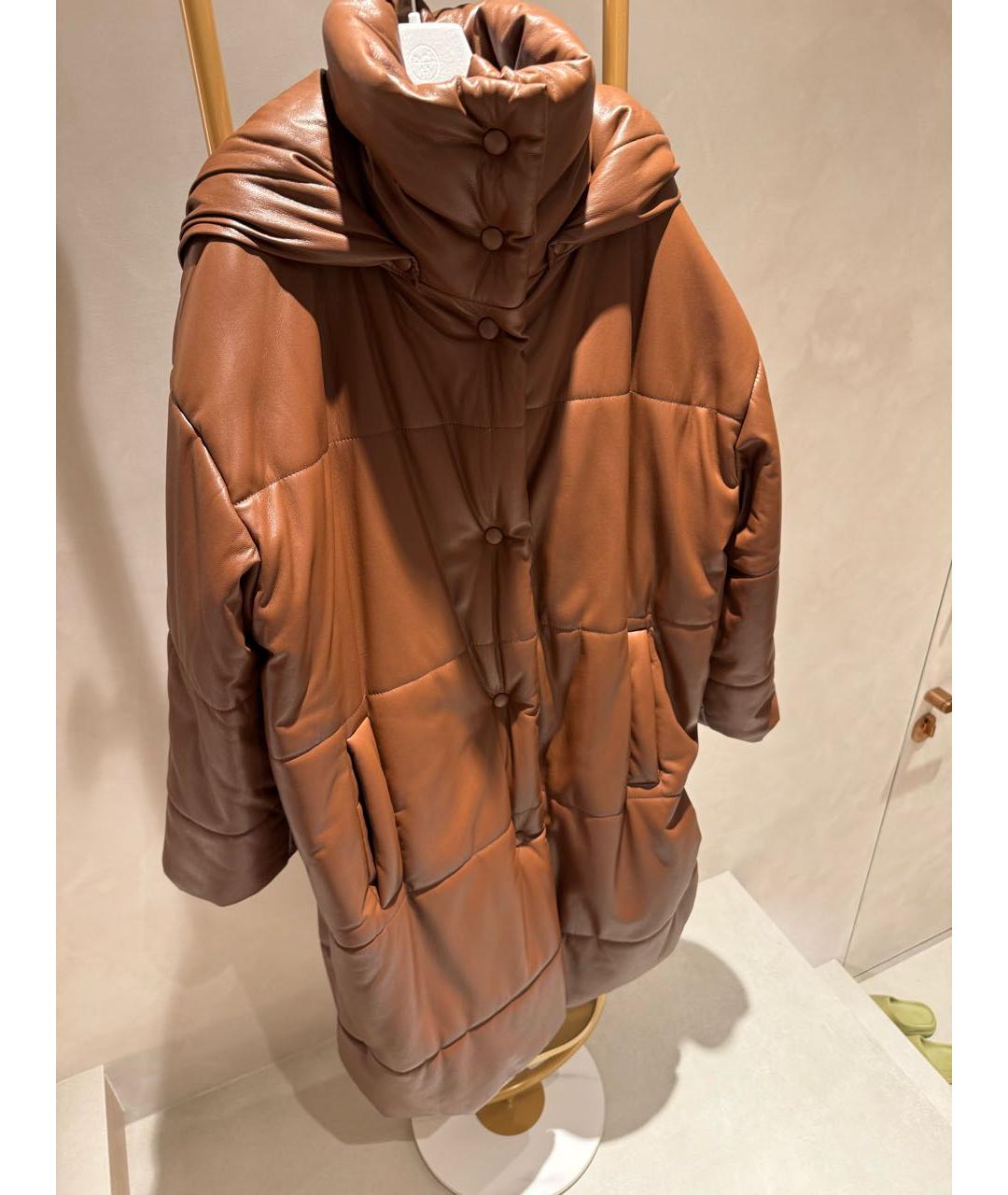 NANUSHKA Коричневый пуховик, фото 4