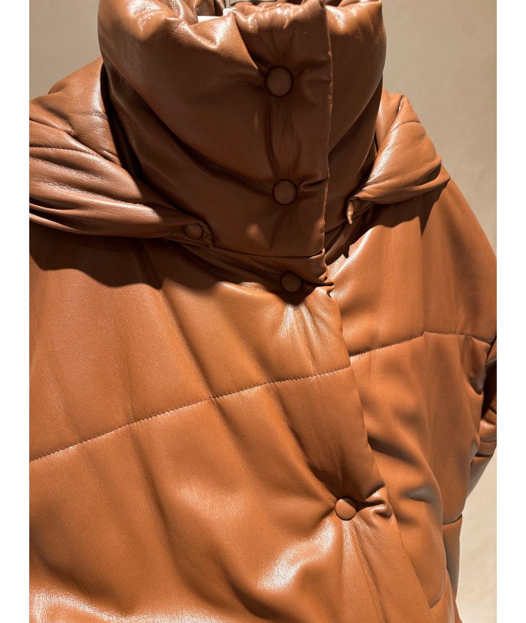 NANUSHKA Коричневый пуховик, фото 3