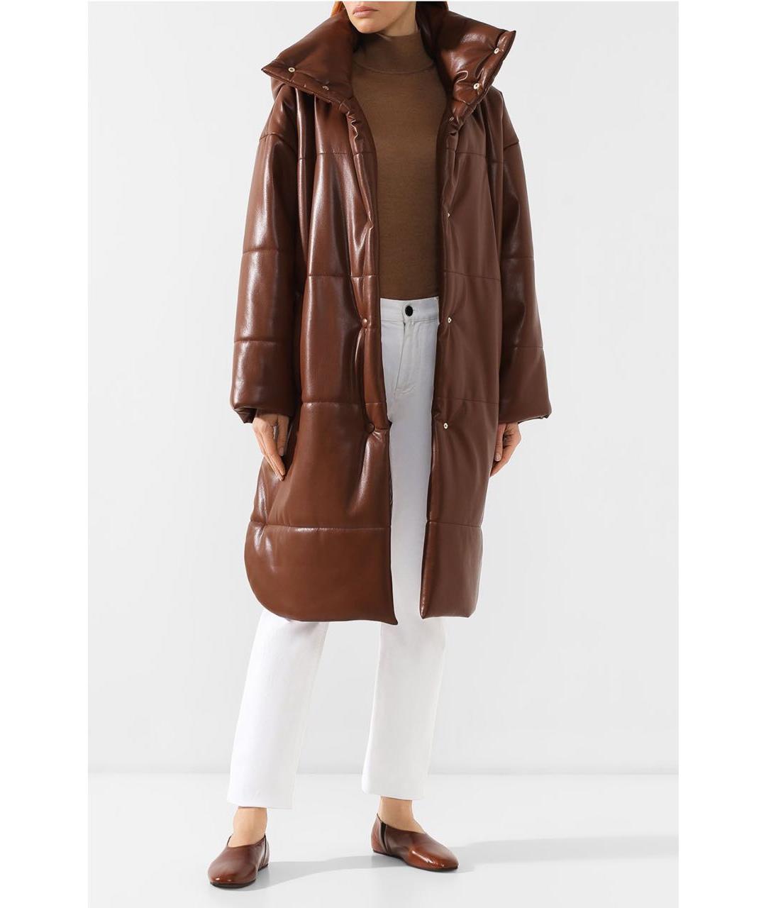 NANUSHKA Коричневый пуховик, фото 5