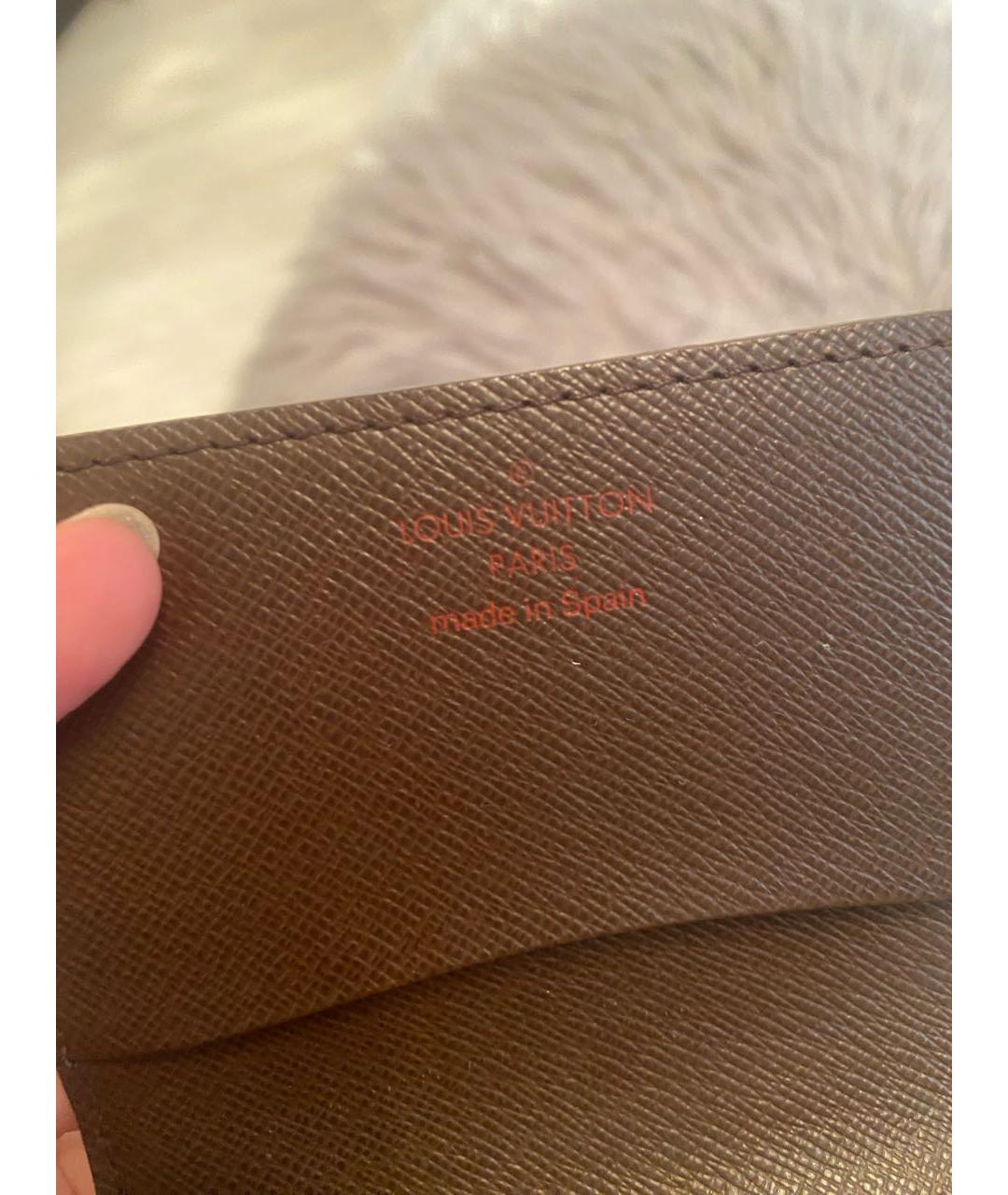 LOUIS VUITTON Коричневый кардхолдер, фото 5