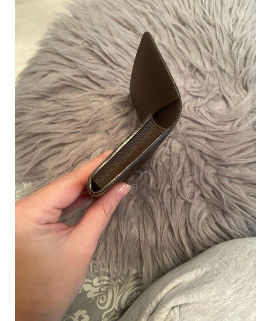 LOUIS VUITTON Коричневый кардхолдер, фото 6