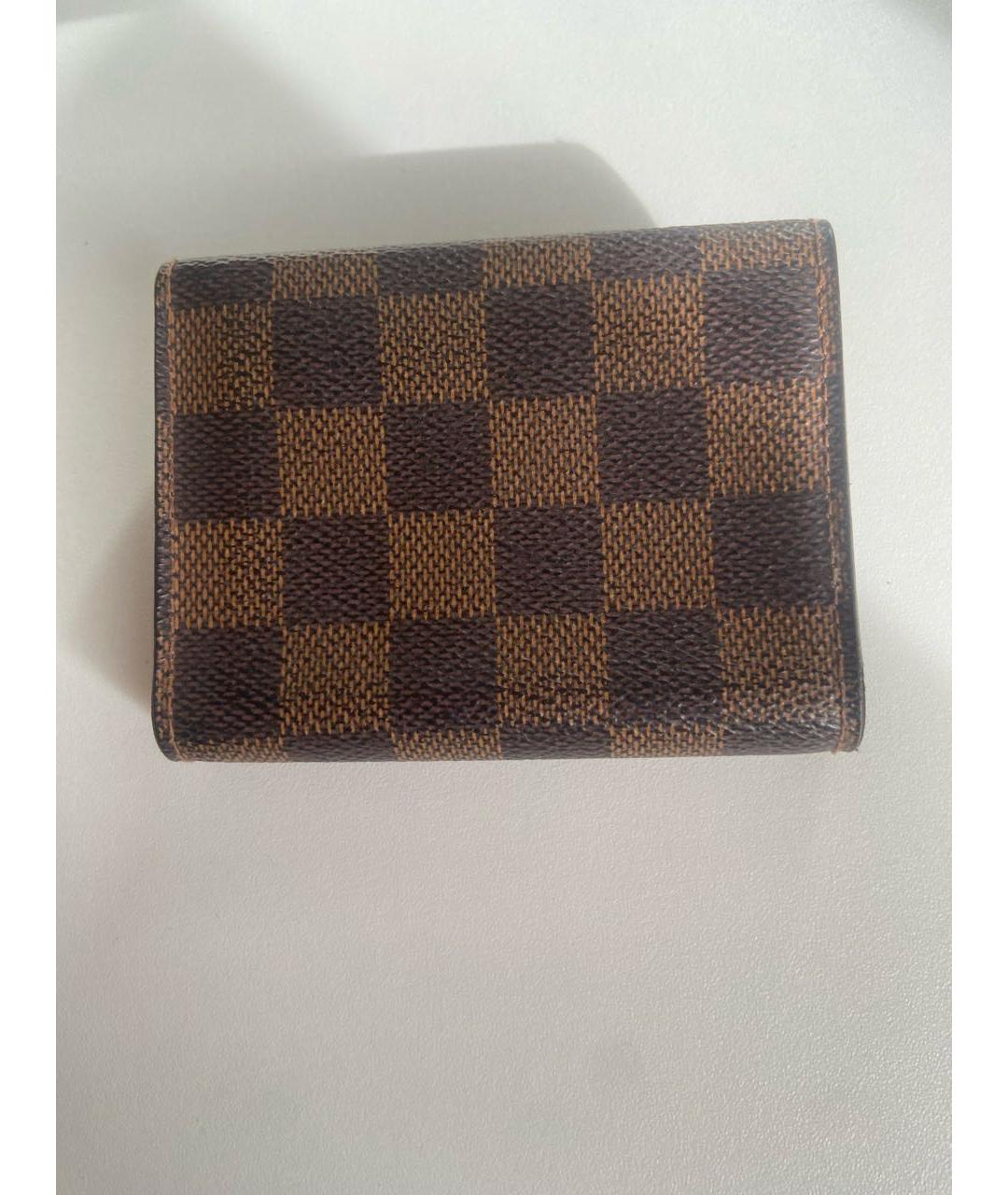 LOUIS VUITTON Коричневый кардхолдер, фото 3