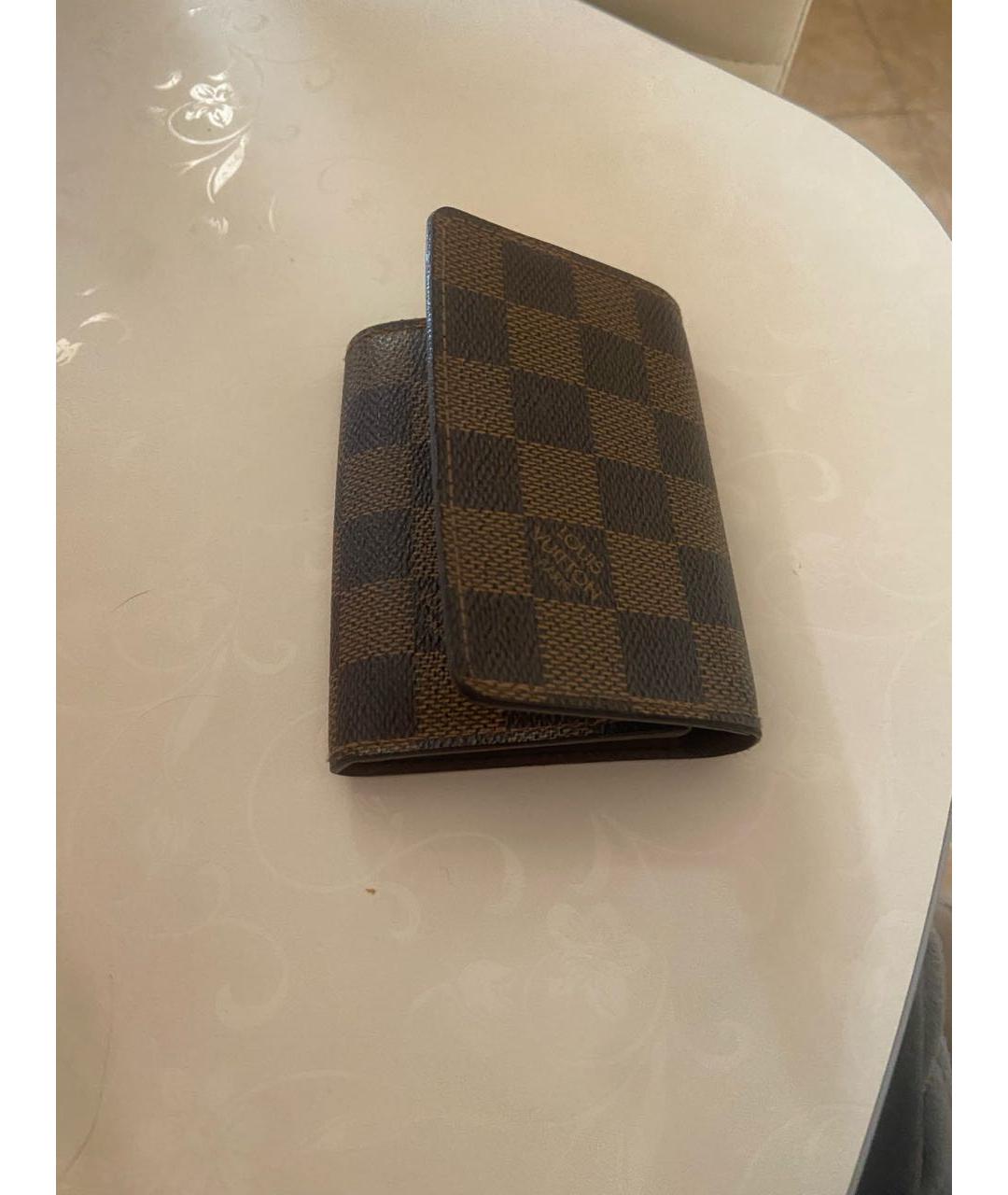 LOUIS VUITTON Коричневый кардхолдер, фото 2