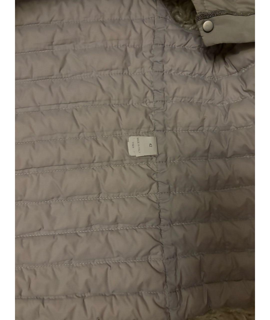 BRUNELLO CUCINELLI Бежевый шелковый жилет, фото 3