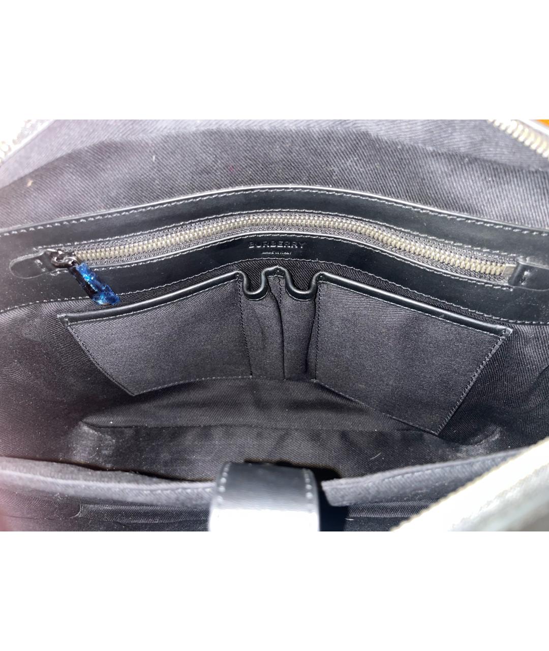 BURBERRY Антрацитовый портфель, фото 4