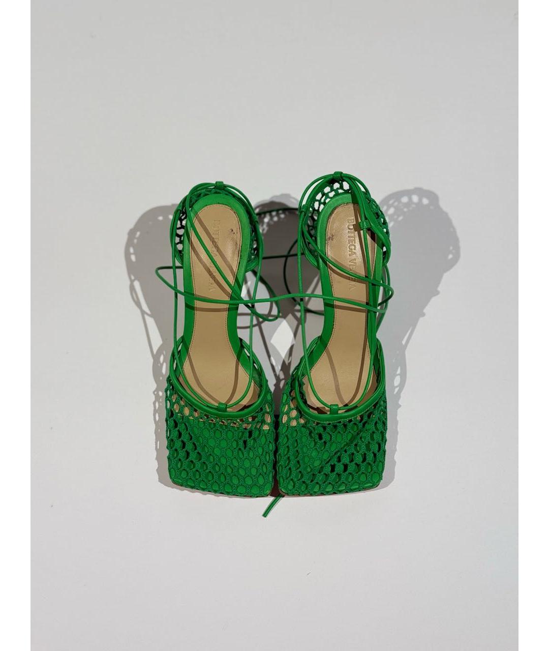 BOTTEGA VENETA Зеленые босоножки, фото 2