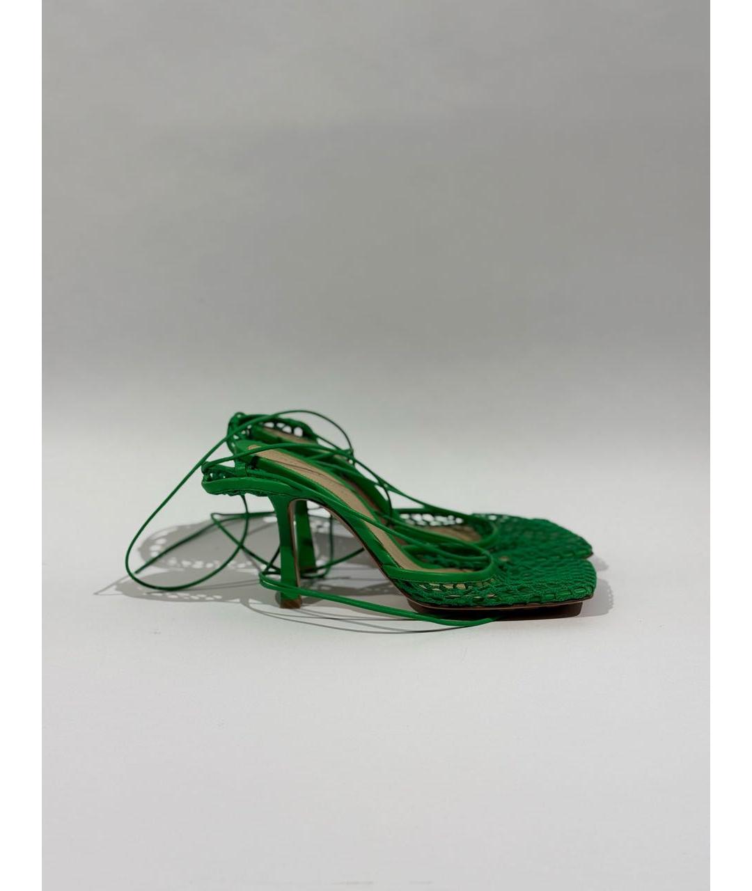 BOTTEGA VENETA Зеленые босоножки, фото 7