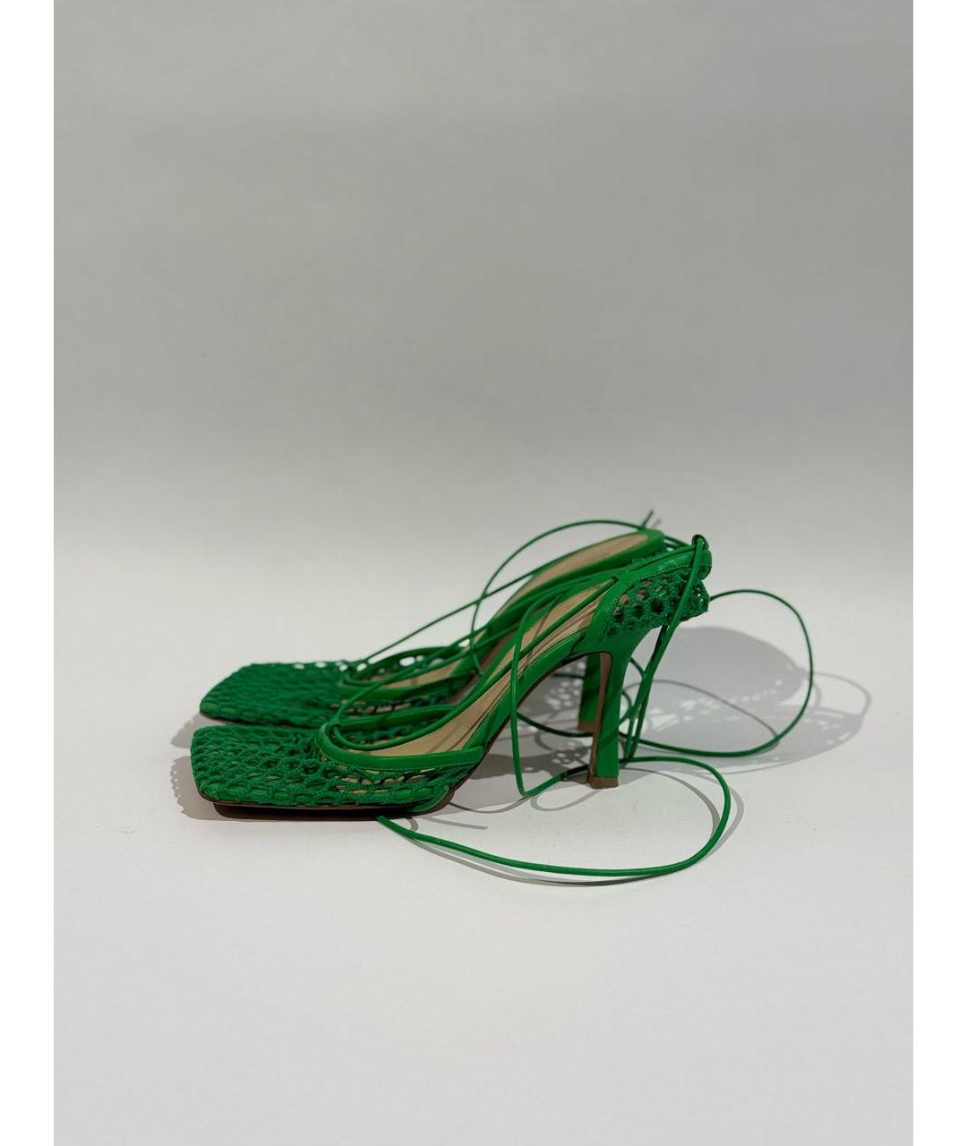 BOTTEGA VENETA Зеленые босоножки, фото 5