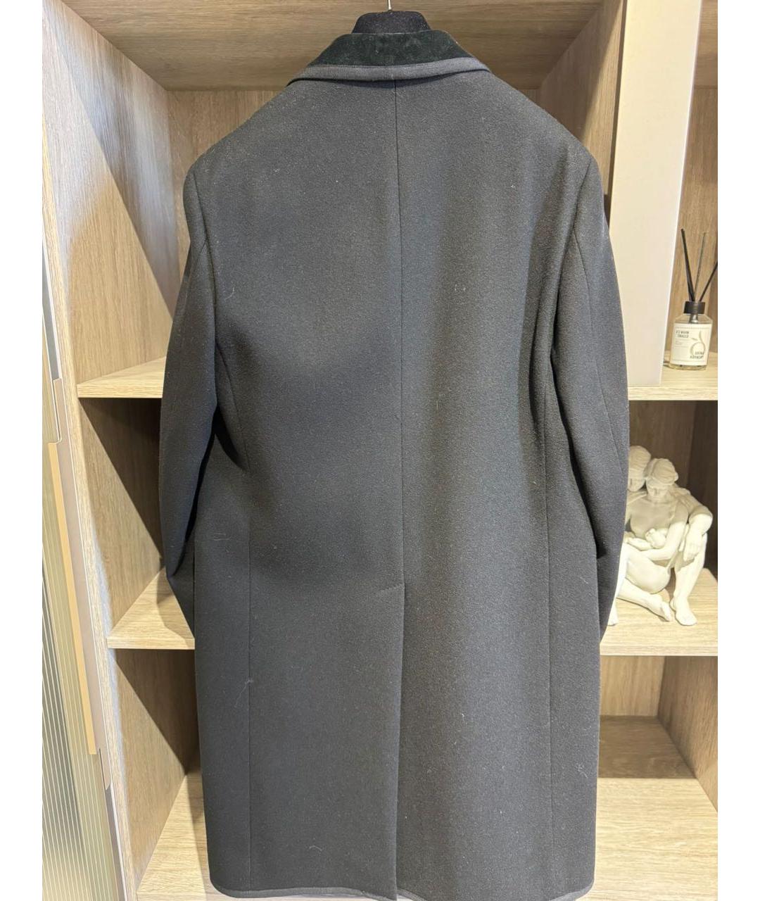 GUCCI Черное шерстяное пальто, фото 2