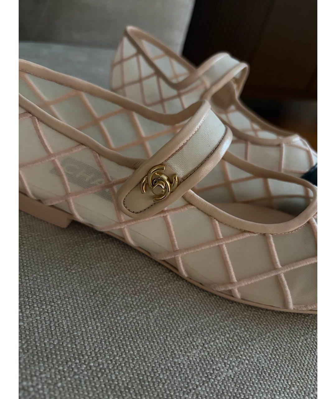 CHANEL Розовые балетки, фото 3