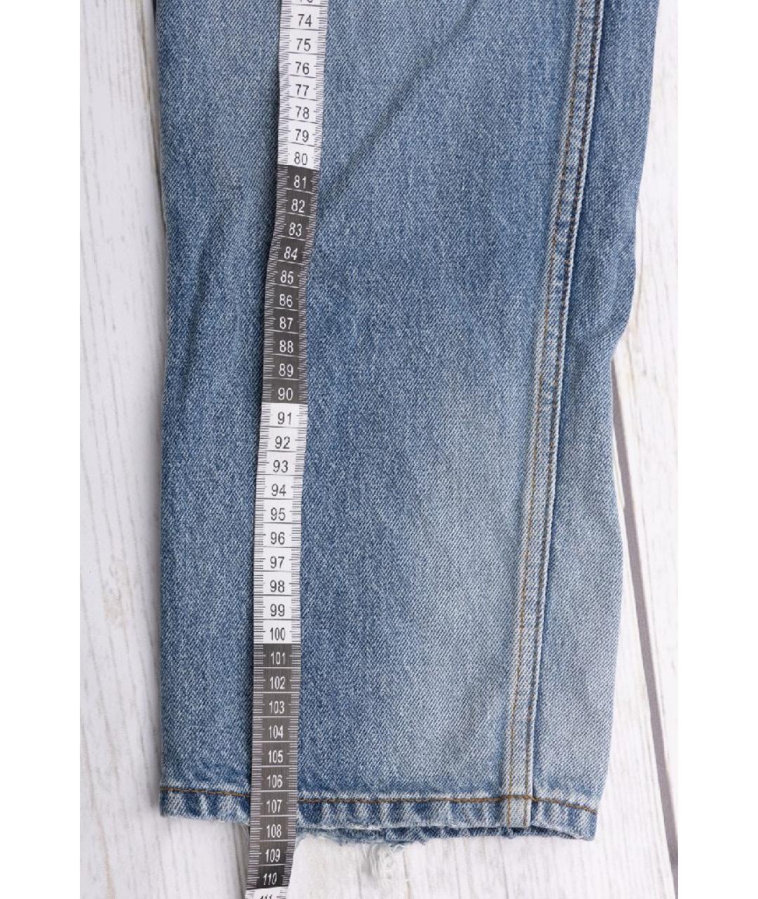 BALENCIAGA Голубые хлопковые джинсы слим, фото 9
