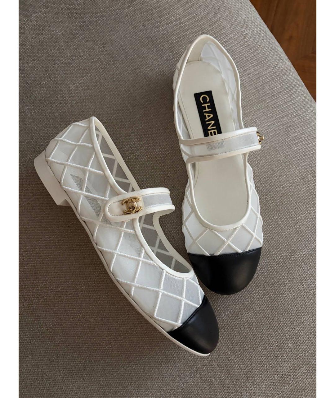 CHANEL Белые балетки, фото 3