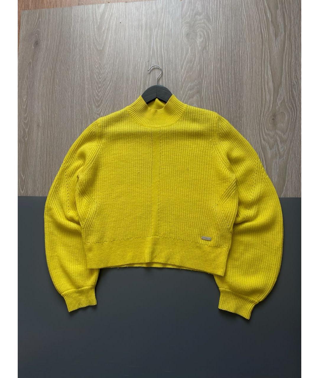 THE KOOPLES Желтый шерстяной джемпер / свитер, фото 2
