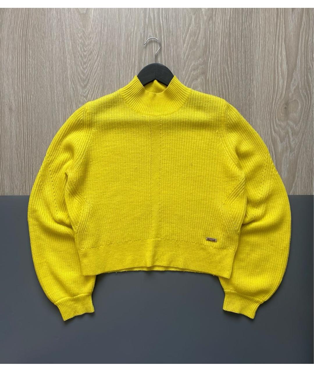 THE KOOPLES Желтый шерстяной джемпер / свитер, фото 7