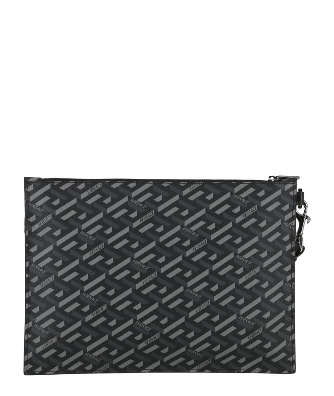 VERSACE Антрацитовая папка для документов, фото 1