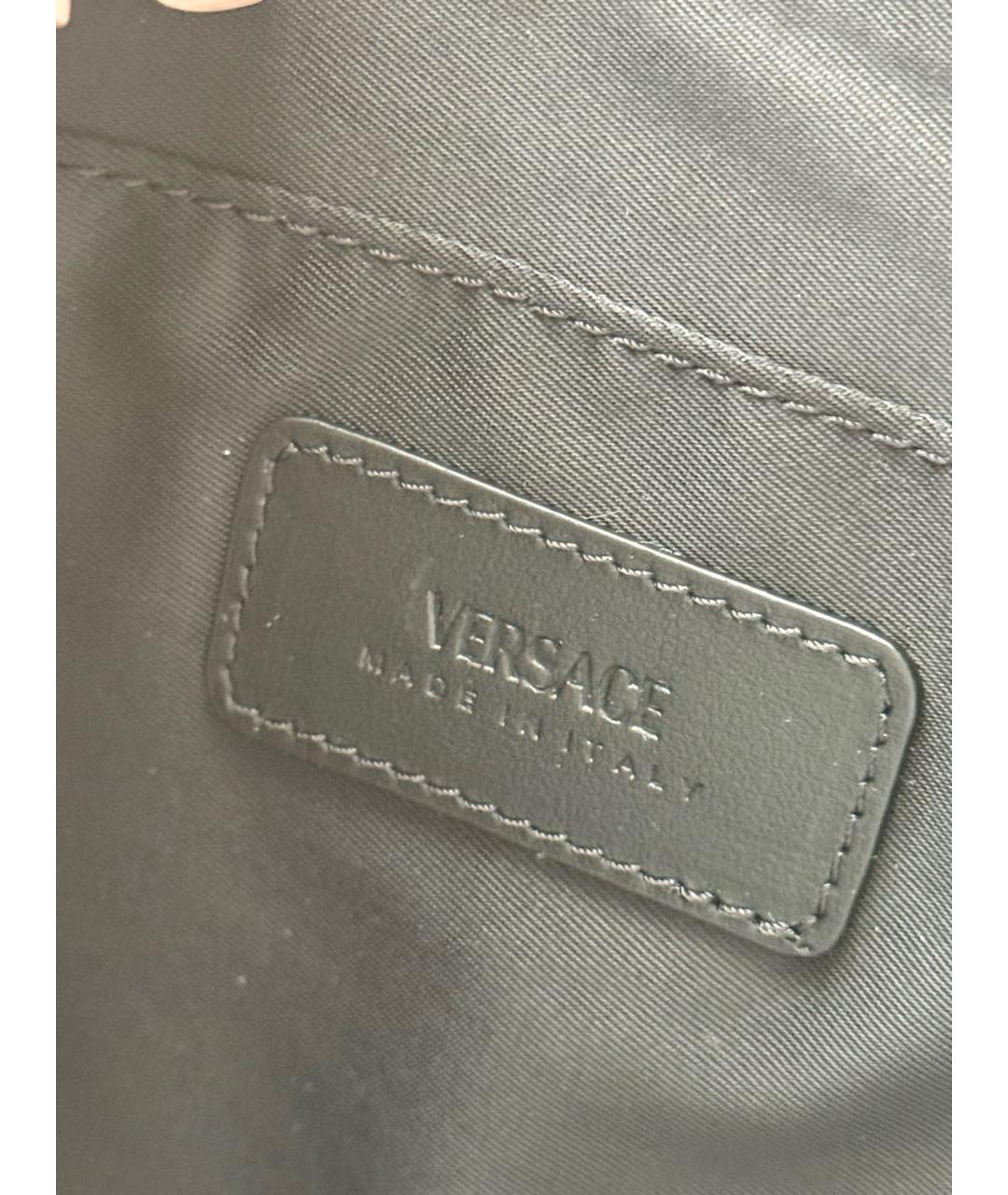 VERSACE Антрацитовая папка для документов, фото 3