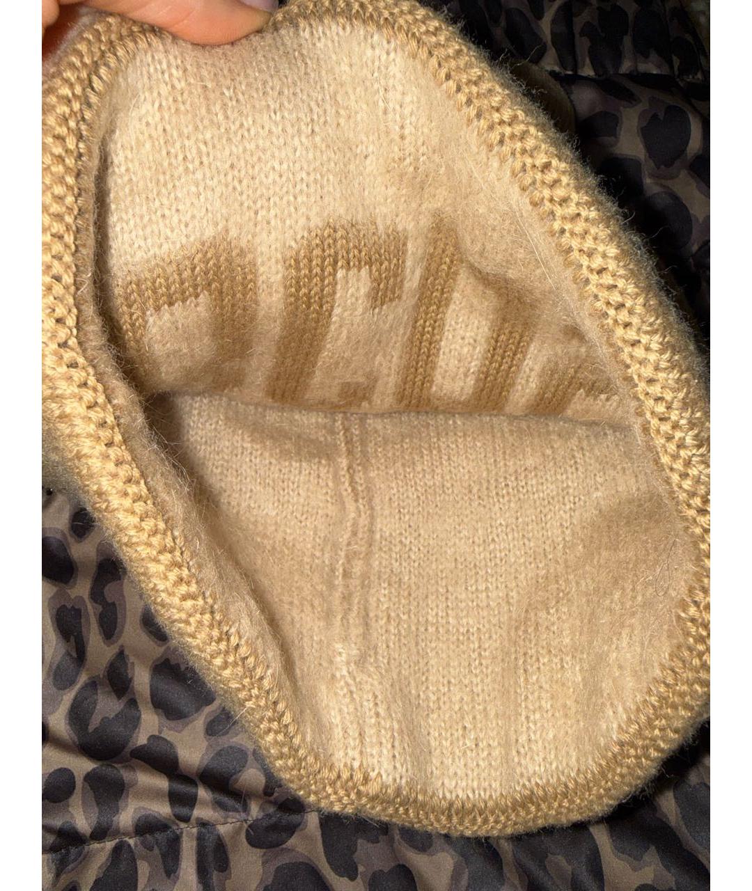 GCDS Коричневая шерстяная шапка, фото 2