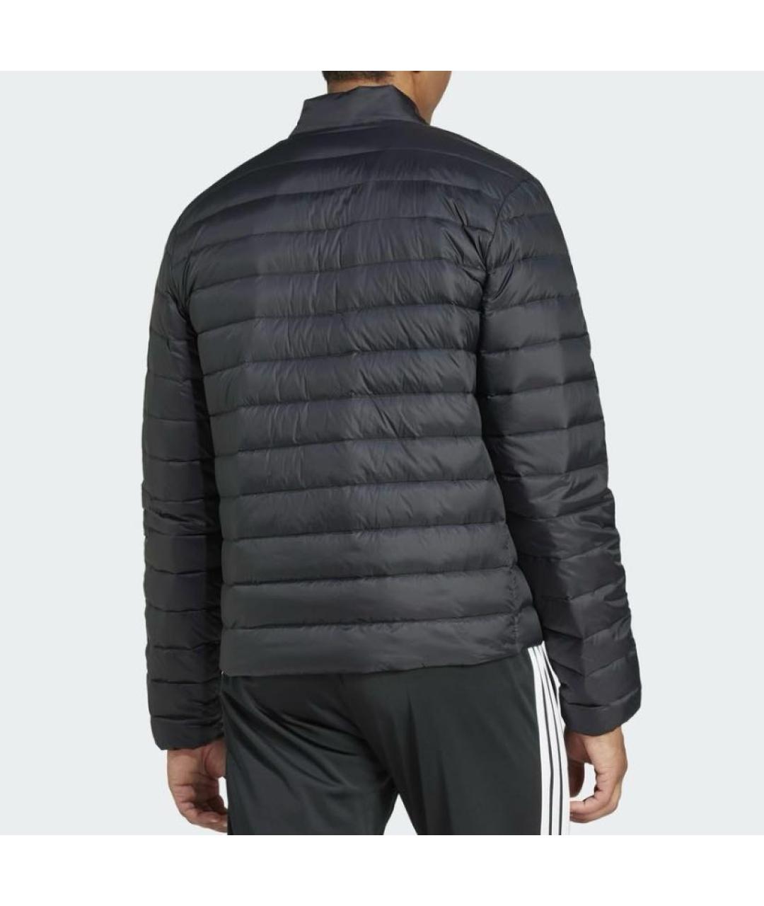 ADIDAS Черная полиамидовая куртка, фото 3