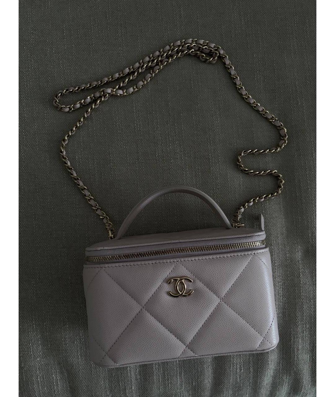 CHANEL Розовая кожаная сумка тоут, фото 3