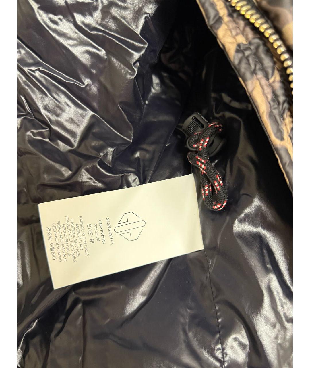 GOLDEN GOOSE DELUXE BRAND Коричневая полиэстеровая куртка, фото 4