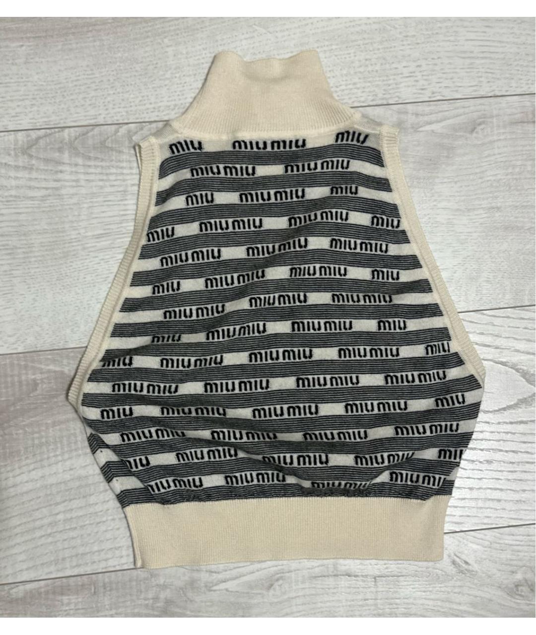 MIU MIU Мульти шерстяная жилетка, фото 3