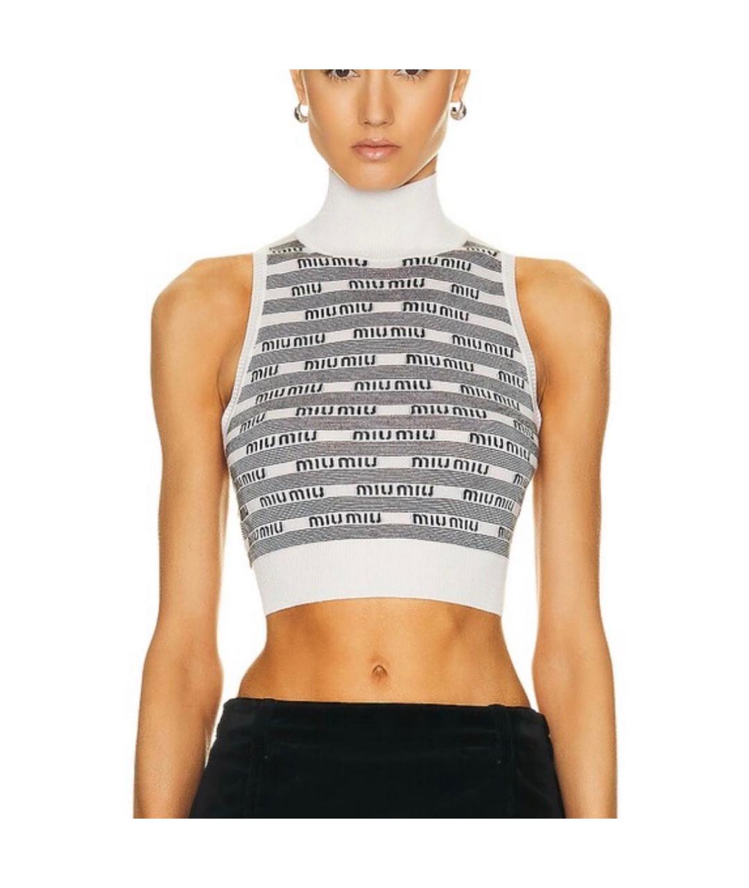 MIU MIU Мульти шерстяная жилетка, фото 2