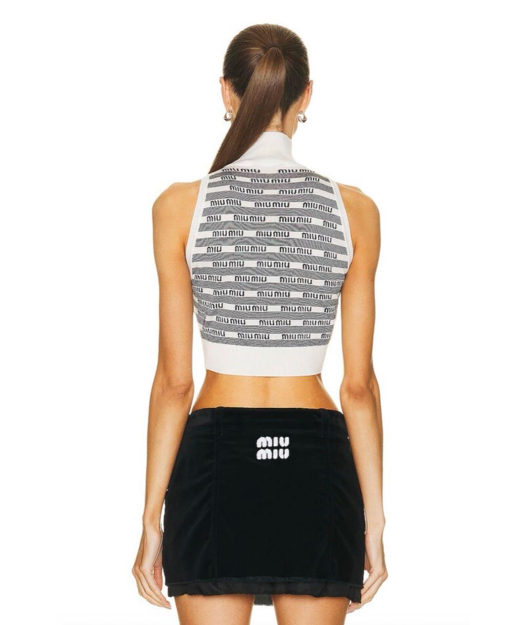 MIU MIU Мульти шерстяная жилетка, фото 7