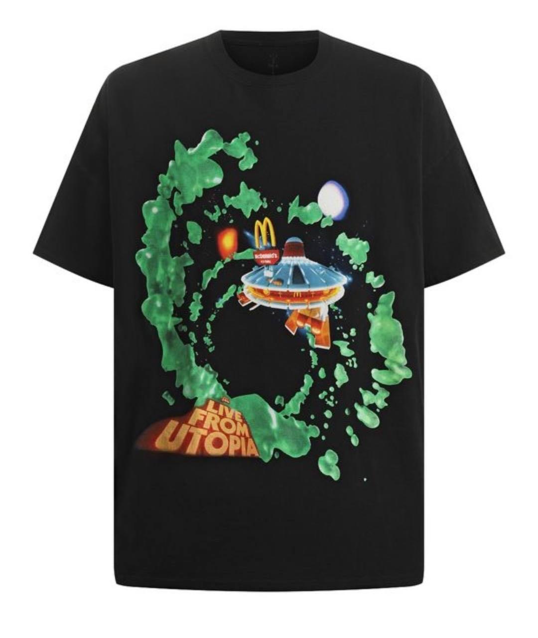 CACTUS JACK BY TRAVIS SCOTT Черная хлопковая футболка, фото 1