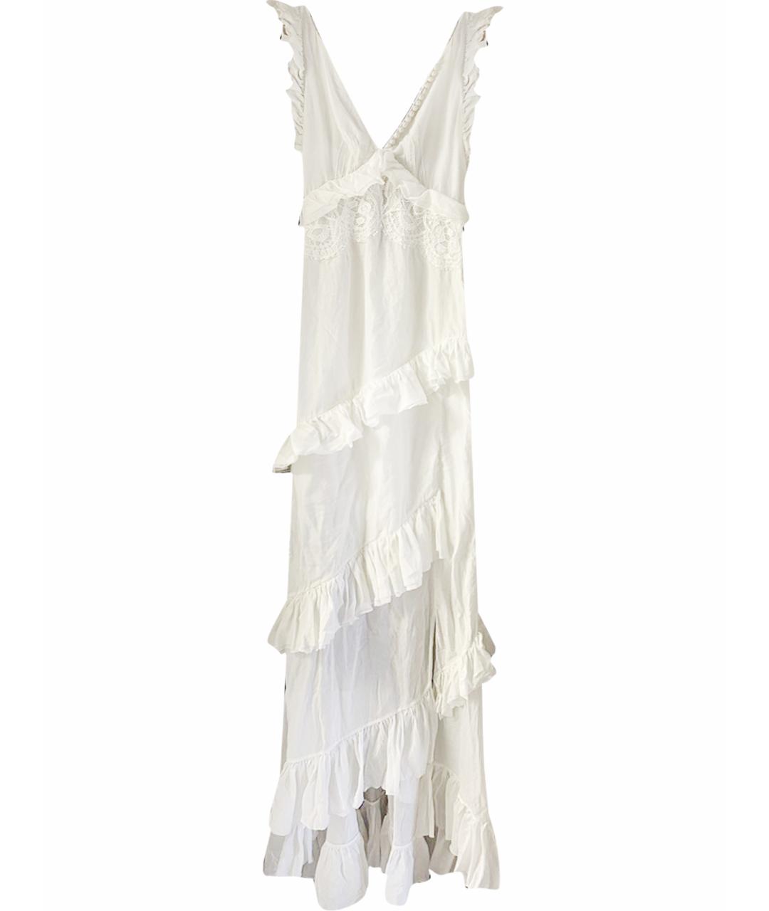 EMILIO PUCCI Белое шелковое коктейльное платье, фото 1