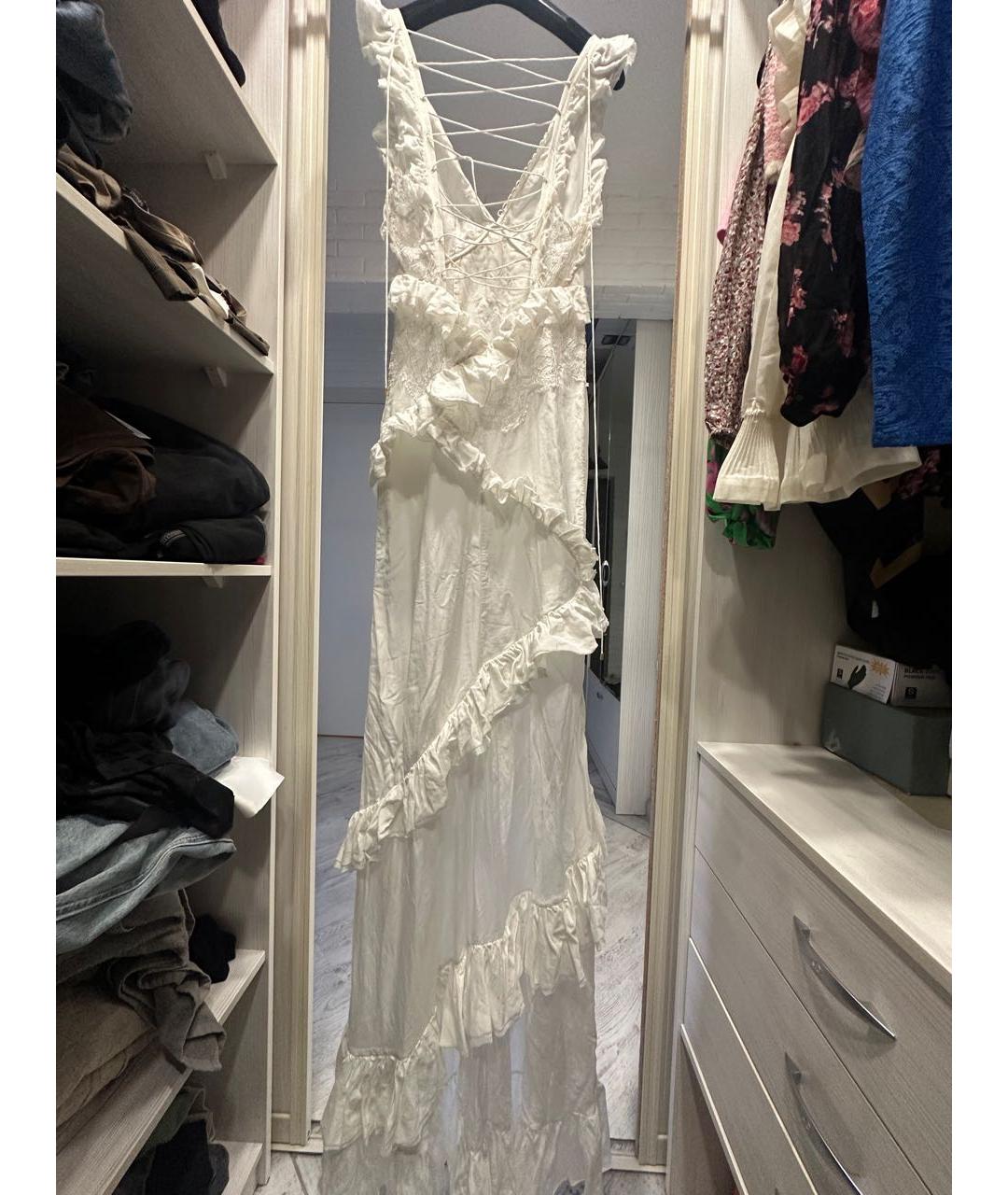 EMILIO PUCCI Белое шелковое коктейльное платье, фото 5