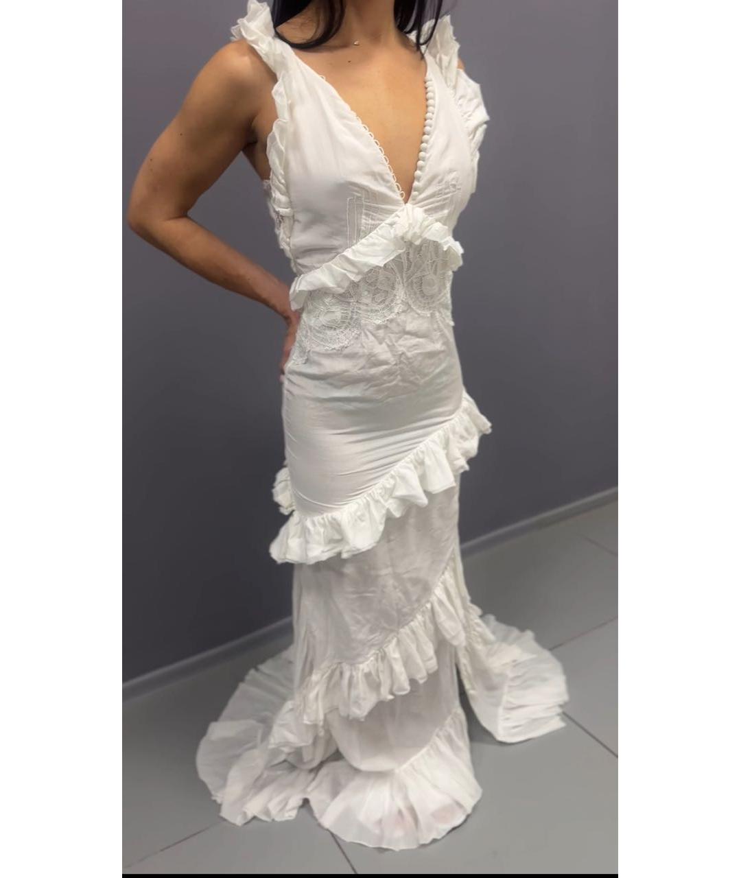 EMILIO PUCCI Белое шелковое коктейльное платье, фото 6