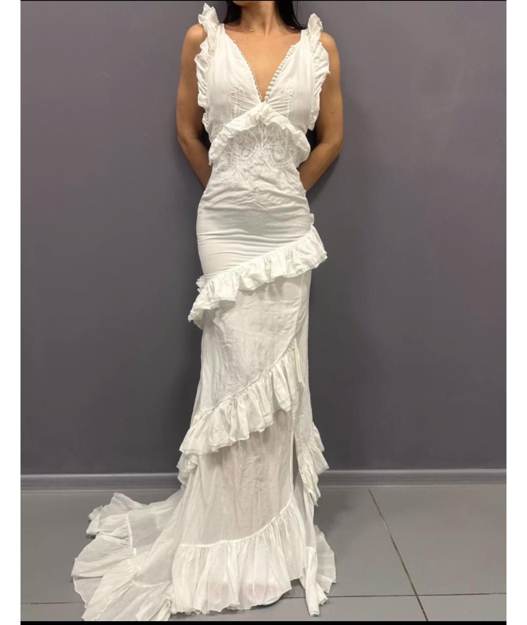 EMILIO PUCCI Белое шелковое коктейльное платье, фото 2