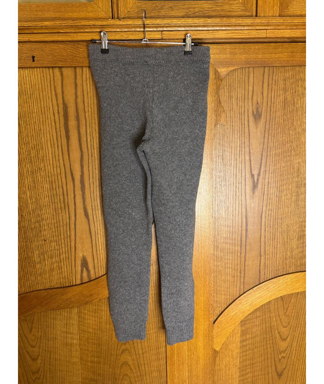 MONCLER Серые шерстяные леггинсы и велосипедки, фото 2